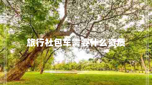 旅行社包車(chē)需要什么資質(zhì)