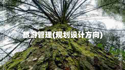 旅游管理(規劃設計方向)