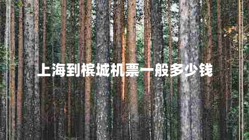 上海到檳城機票一般多少錢(qián)