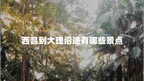 西昌到大理沿途有哪些景點(diǎn)
