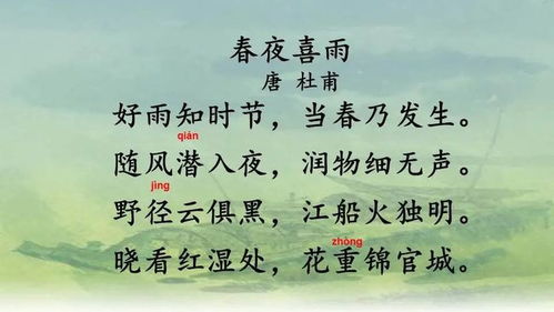 關(guān)于雨的聲音的古詩(shī)句