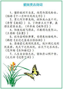初中古詩(shī)句分類(lèi)整理