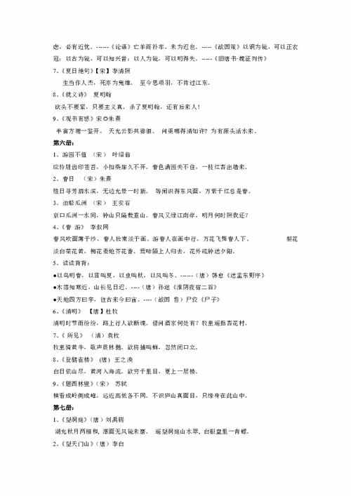 小學(xué)古詩(shī)句分類(lèi)積累大全,小學(xué)二年級語(yǔ)文積累古詩(shī)名句,小學(xué)課外積累古詩(shī)
