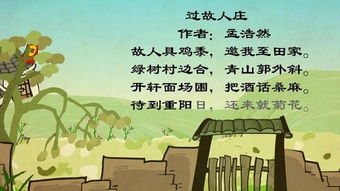 關(guān)于過(guò)故人莊的詩(shī)句意思是什么意思