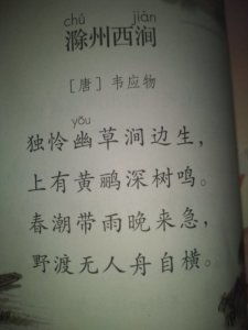 滁忖西澗的古詩(shī)詩(shī)句