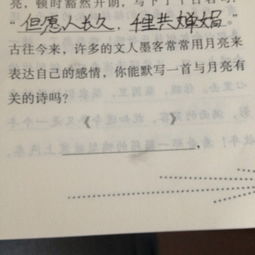 寫(xiě)一寫(xiě)自己積累的關(guān)于月亮的詩(shī)句