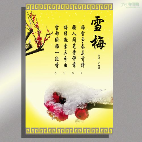 描寫(xiě)冬天花的詩(shī)句古詩(shī)
