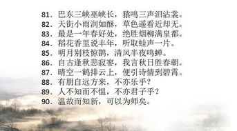 初中古詩(shī)重點(diǎn)詩(shī)句