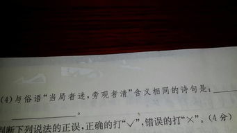 當局者迷的相似古詩(shī)句