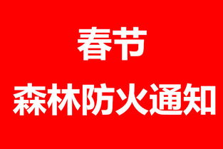 春節期間防火通知(春節期間防火安全通知)