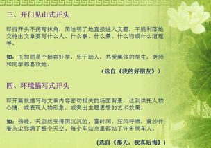 小學(xué)作文常見開頭