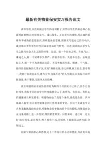 保安主管年度總結報告(保安年度總結報告)