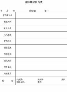 事故報告格式(事故報告格式)