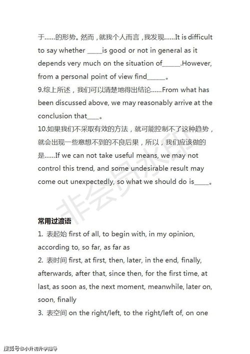 英語(yǔ)作文模板開(kāi)頭句型
