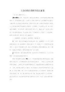 總工會(huì )自查報告()