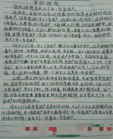 我的理想的小作文開(kāi)頭結尾