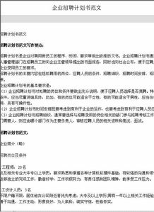 企業(yè)計劃書范文(企業(yè)計劃書范文)