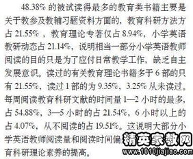 英語(yǔ)教育實(shí)習調研報告(初中英語(yǔ)教育調研報告)