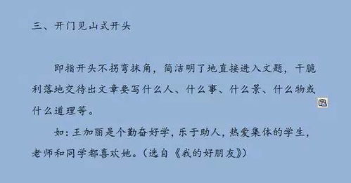 開(kāi)門(mén)見(jiàn)山,作文,教學(xué)設計,開(kāi)頭