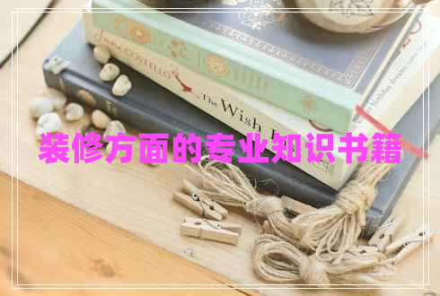 裝修方面的專(zhuān)業(yè)知識書(shū)籍