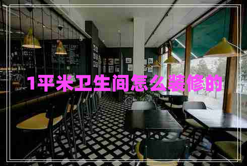 1平米衛生間怎么裝修的