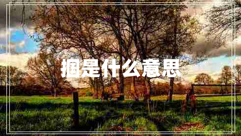 摑是什么意思
