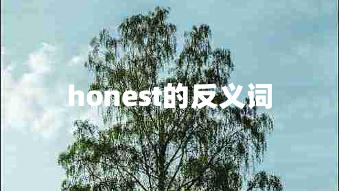 honest的反義詞