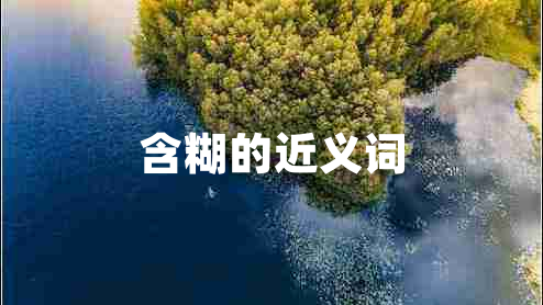 含糊的近義詞