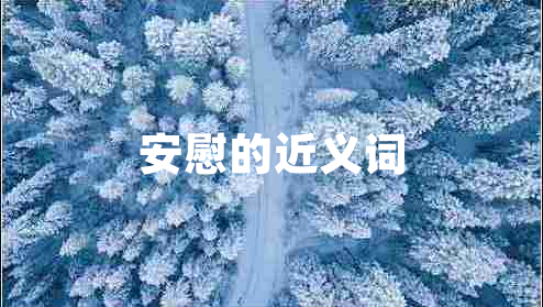 安慰的近義詞