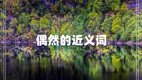 偶然的近義詞