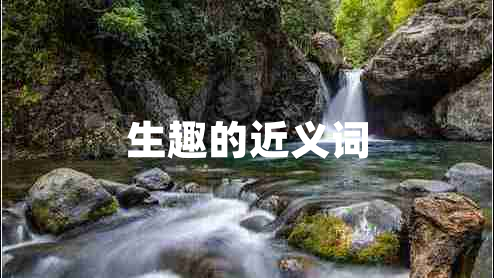 生趣的近義詞