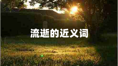流逝的近義詞