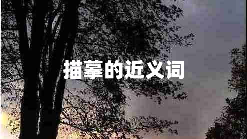 描摹的近義詞