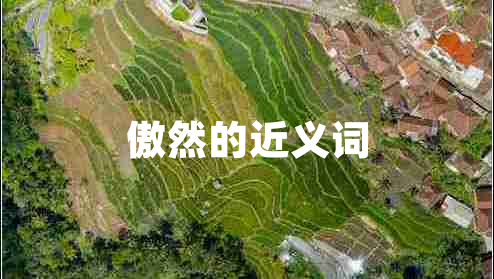 傲然的近義詞