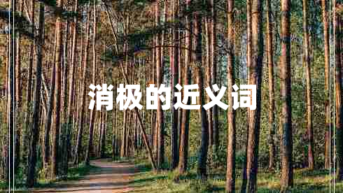 消極的近義詞