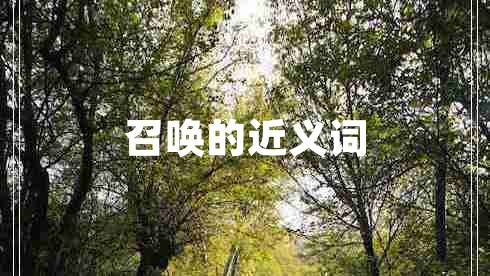 召喚的近義詞