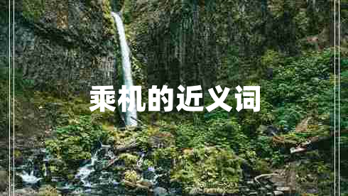乘機的近義詞