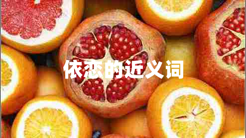 依戀的近義詞