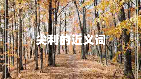 尖利的近義詞