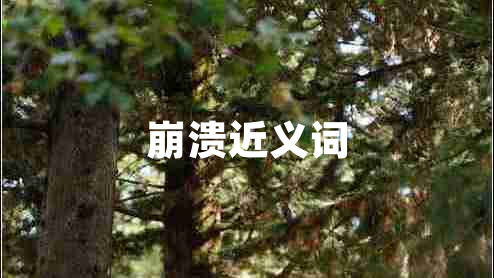 崩潰近義詞