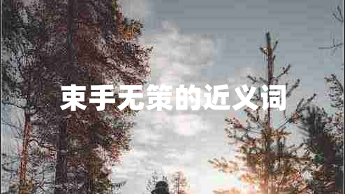 束手無策的近義詞