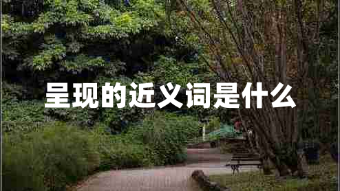 呈現(xiàn)的近義詞是什么