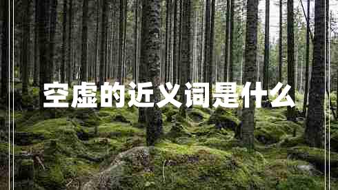 空虛的近義詞是什么