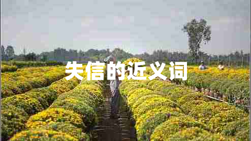 失信的近義詞