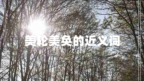 美輪美奐的近義詞