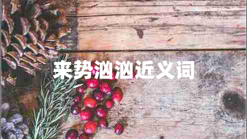 來勢(shì)洶洶近義詞