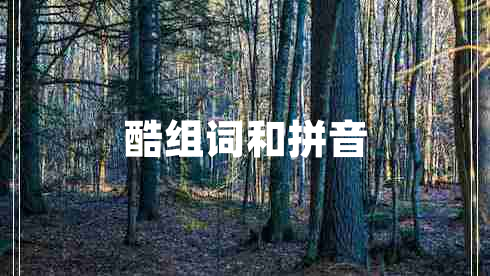 酷組詞和拼音