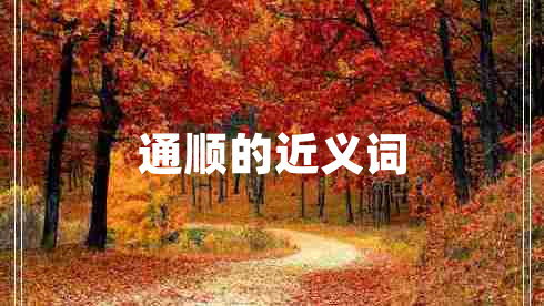 通順的近義詞