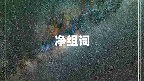 凈組詞