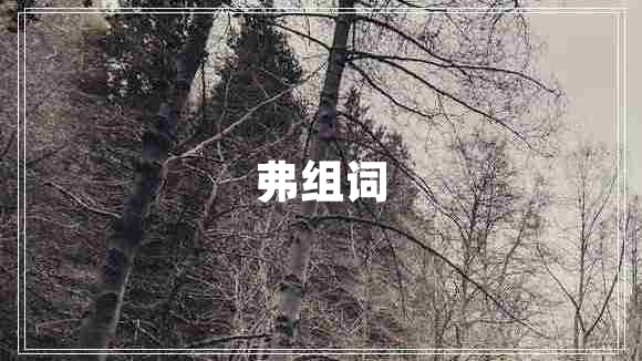 弗組詞
